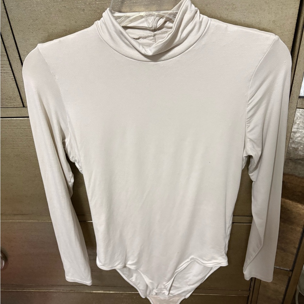 Everlane Luster Mock Neck Bodysuit